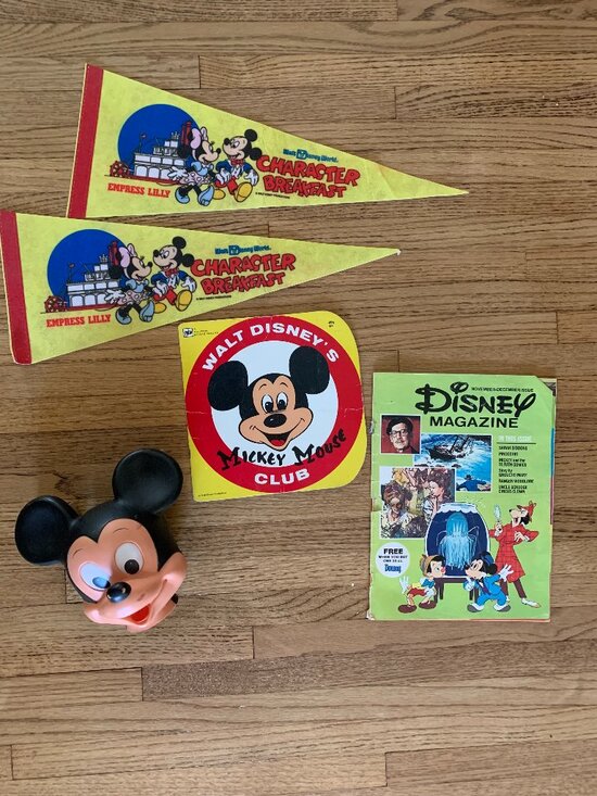 Disney Other - VTG 70s Disney Mickey Mouse Memorabilia Bundle - 5 Pc Lot